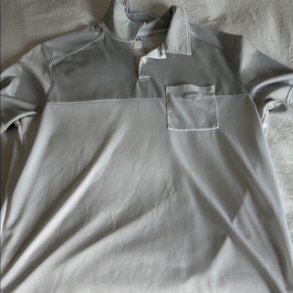 Oakley Gray Polo Shirt Classic Design